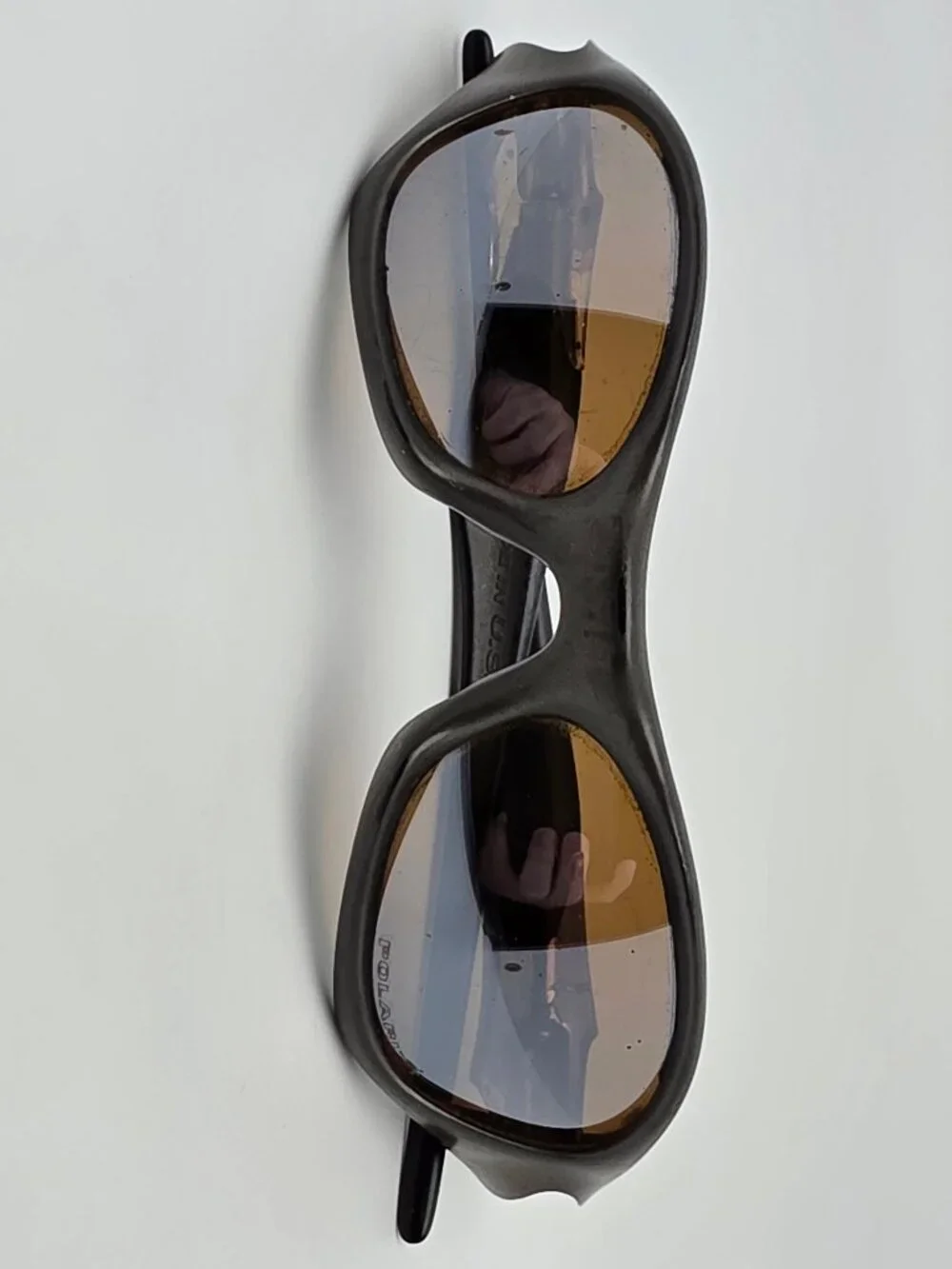 Oakley 03-878 Valve 1.0 Bronze Frame Titanium Iridium Polarized Lens Sunglasses